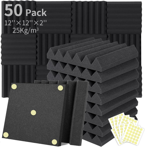Focus0307P 50pack6 Slot 2-inch Sound Absorbing Foam